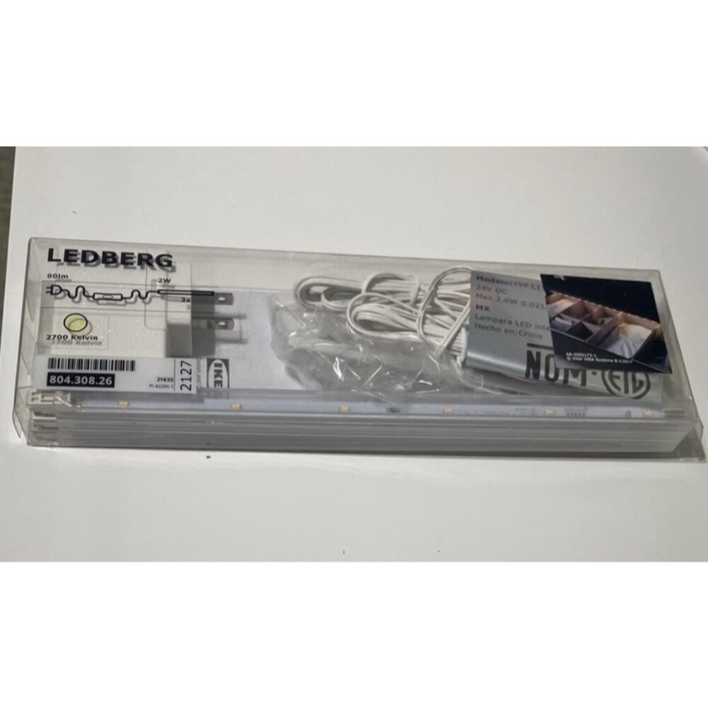 IKEA LEDBERG LED Light Strip 003.026.77 White Accent Lighting strip light NEW